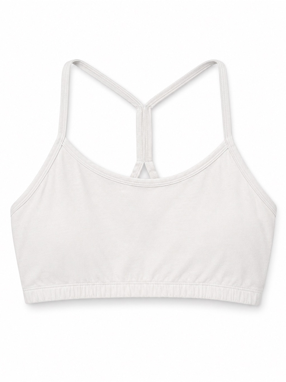 Beyond Yoga Slim Racerback Bra White Large Activewear Athleisure Workout Gym